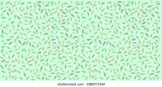 Beautiful background from different leaves on a textured background, for a banner, cards, business cards, menus. vector, vector graphics.