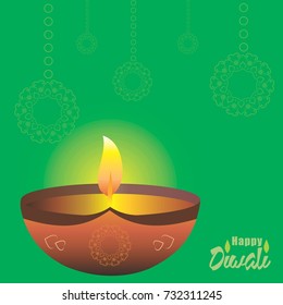 beautiful background for diwali decorated