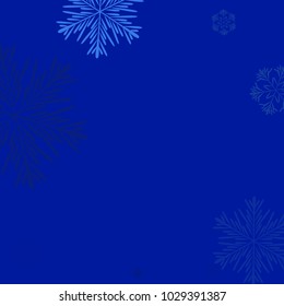 Beautiful Background with Falling Snowflakes. 
Element of Design with Snow for a Postcard, Invitation Card, Banner, Flyer. Vector Falling Snowflakes. Vector Snowflakes Background