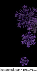 Beautiful Background with Falling Snowflakes. 
Element of Design with Snow for a Postcard, Invitation Card, Banner, Flyer. Vector Falling Snowflakes. Vector Snowflakes Background