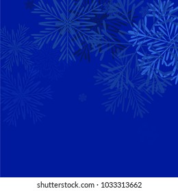 Beautiful Background with Falling Snowflakes. 
Element of Design with Snow for a Postcard, Invitation Card, Banner, Flyer. Vector Falling Snowflakes. Vector Snowflakes Background