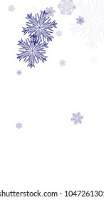 Beautiful Background with Falling Snowflakes. 
Element of Design with Snow for a Postcard, Invitation Card, Banner, Flyer. Vector Falling Snowflakes. Vector Snowflakes Background