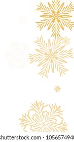 Beautiful Background with Falling Snowflakes. 
Element of Design with Snow for a Postcard, Invitation Card, Banner, Flyer. Vector Falling Snowflakes. Vector Snowflakes Background