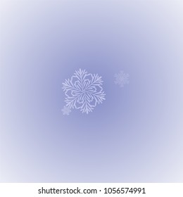 Beautiful Background with Falling Snowflakes. 
Element of Design with Snow for a Postcard, Invitation Card, Banner, Flyer. Vector Falling Snowflakes. Vector Snowflakes Background