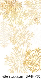 Beautiful Background with Falling Snowflakes. 
Element of Design with Snow for a Postcard, Invitation Card, Banner, Flyer. Vector Falling Snowflakes. Vector Snowflakes Background