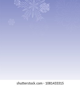 Beautiful Background with Falling Snowflakes. 
Element of Design with Snow for a Postcard, Invitation Card, Banner, Flyer. Vector Falling Snowflakes. Vector Snowflakes Background