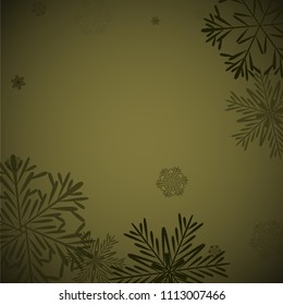 Beautiful Background with Falling Snowflakes. 
Element of Design with Snow for a Postcard, Invitation Card, Banner, Flyer. Vector Falling Snowflakes. Vector Snowflakes Background