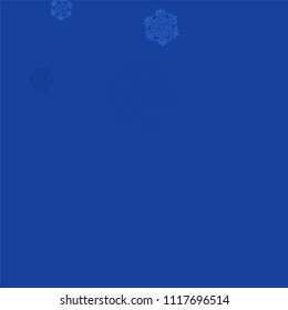 Beautiful Background with Falling Snowflakes. 
Element of Design with Snow for a Postcard, Invitation Card, Banner, Flyer. Vector Falling Snowflakes. Vector Snowflakes Background