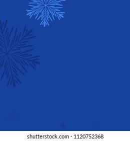 Beautiful Background with Falling Snowflakes. 
Element of Design with Snow for a Postcard, Invitation Card, Banner, Flyer. Vector Falling Snowflakes. Vector Snowflakes Background