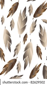 Beautiful background with feather design , pattern