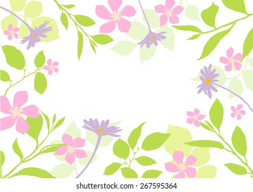 Beautiful background of floral element for design, vector illustration.
