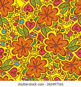 Beautiful Background with floral pattern  for greeting card
