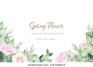  Beautiful Background floral roses watercolor