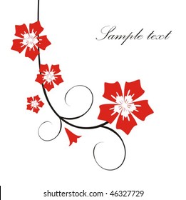 Beautiful background with flower