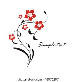 Beautiful background with flower