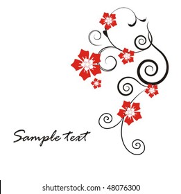 Beautiful background with flower