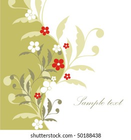 Beautiful background with flower