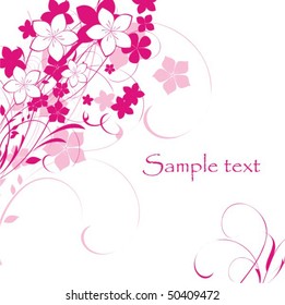 Beautiful background with flower