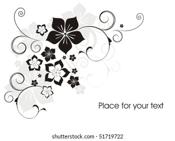 Beautiful background with flower
