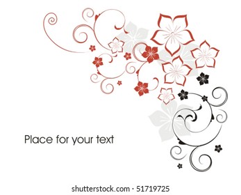 Beautiful background with flower