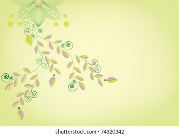 beautiful background with flowers