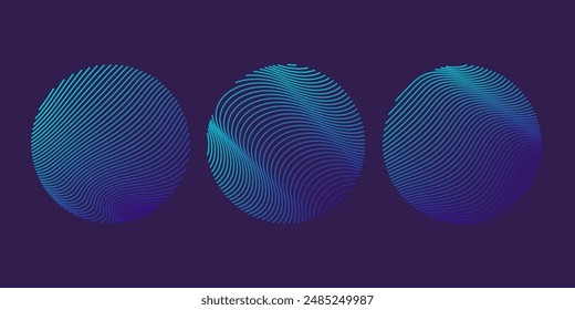 Beautiful background with flowing lines. Abstract elegant lines. The flow movement. Vector illustration.