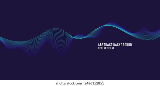 Beautiful background with flowing lines. Abstract elegant lines. The flow movement. Vector illustration.