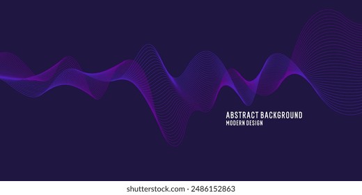 Beautiful background with flowing lines. Abstract elegant lines. The flow movement. Vector illustration.