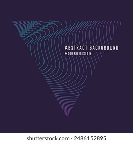 Hermoso fondo con líneas que fluyen. Abstractas líneas elegantes. El movimiento de flujo. Ilustración vectorial.
