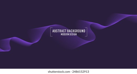 Beautiful background with flowing lines. Abstract elegant lines. The flow movement. Vector illustration.