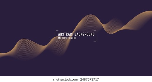 Beautiful background with flowing lines. Abstract elegant lines. The flow movement. Vector illustration.