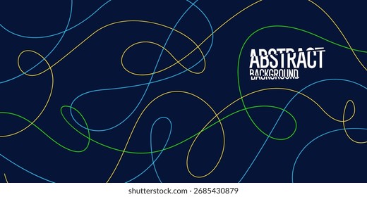 Hermoso fondo con líneas que fluyen. Abstractas líneas elegantes. El movimiento de flujo. Ilustración vectorial.