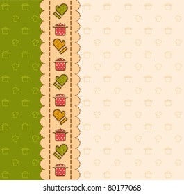 Beautiful background with a food elements