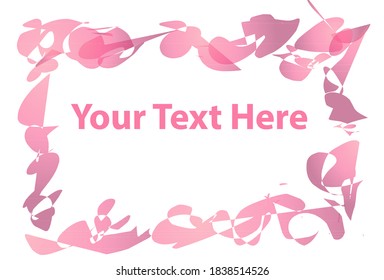 The beautiful background frame illustration 