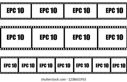 
beautiful background of the frame sets for the film with the inscription 10 EPC. Vector illustration.