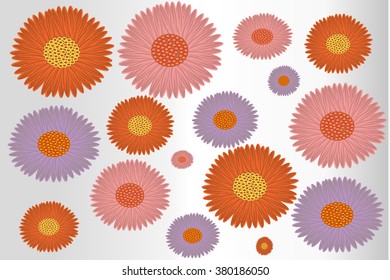 Beautiful background with gerbera flower.