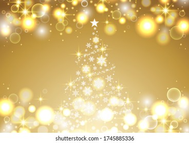 Beautiful background of glittering Christmas tree