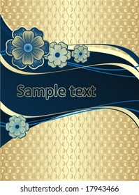 beautiful background with gold pattern