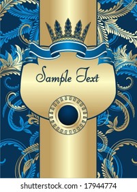 beautiful background with gold pattern