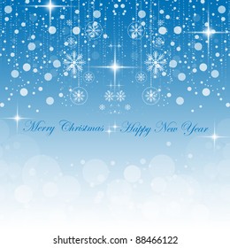 Beautiful background of Happy New Year & Merry Christmas