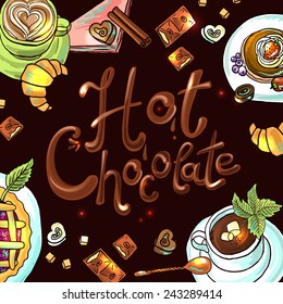 beautiful background hot chocolate