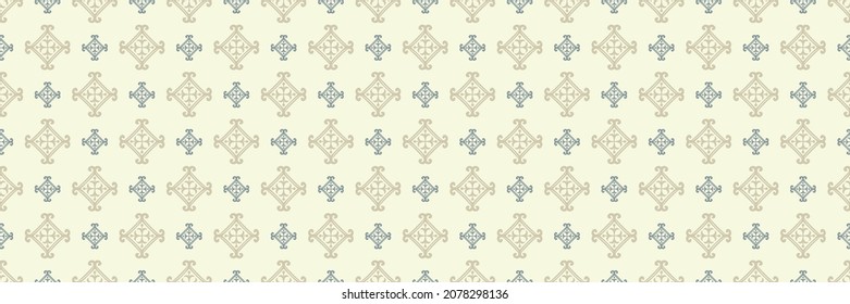Hermosa imagen de fondo con adornos decorativos sobre un fondo beige claro para sus proyectos de diseño, patrones sin fisuras, texturas de papel pintado con diseño plano. Ilustración del vector