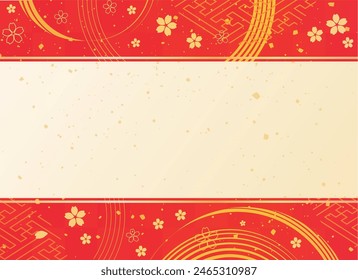 A beautiful background with Japanese patterns