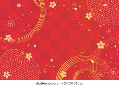 A beautiful background with Japanese patterns.