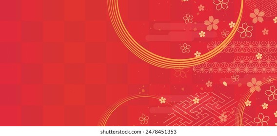 A beautiful background with Japanese patterns.