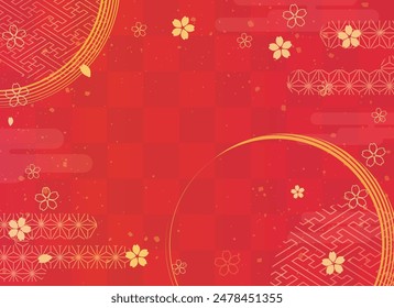 A beautiful background with Japanese patterns.