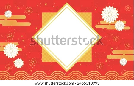A beautiful background with Japanese patterns