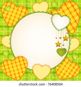 Beautiful background with lace ornaments. Vector