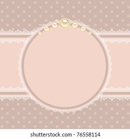 Beautiful background with lace ornaments. Vector