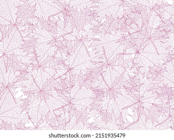 Hermoso fondo de la ilustración vectorial de hojas. 